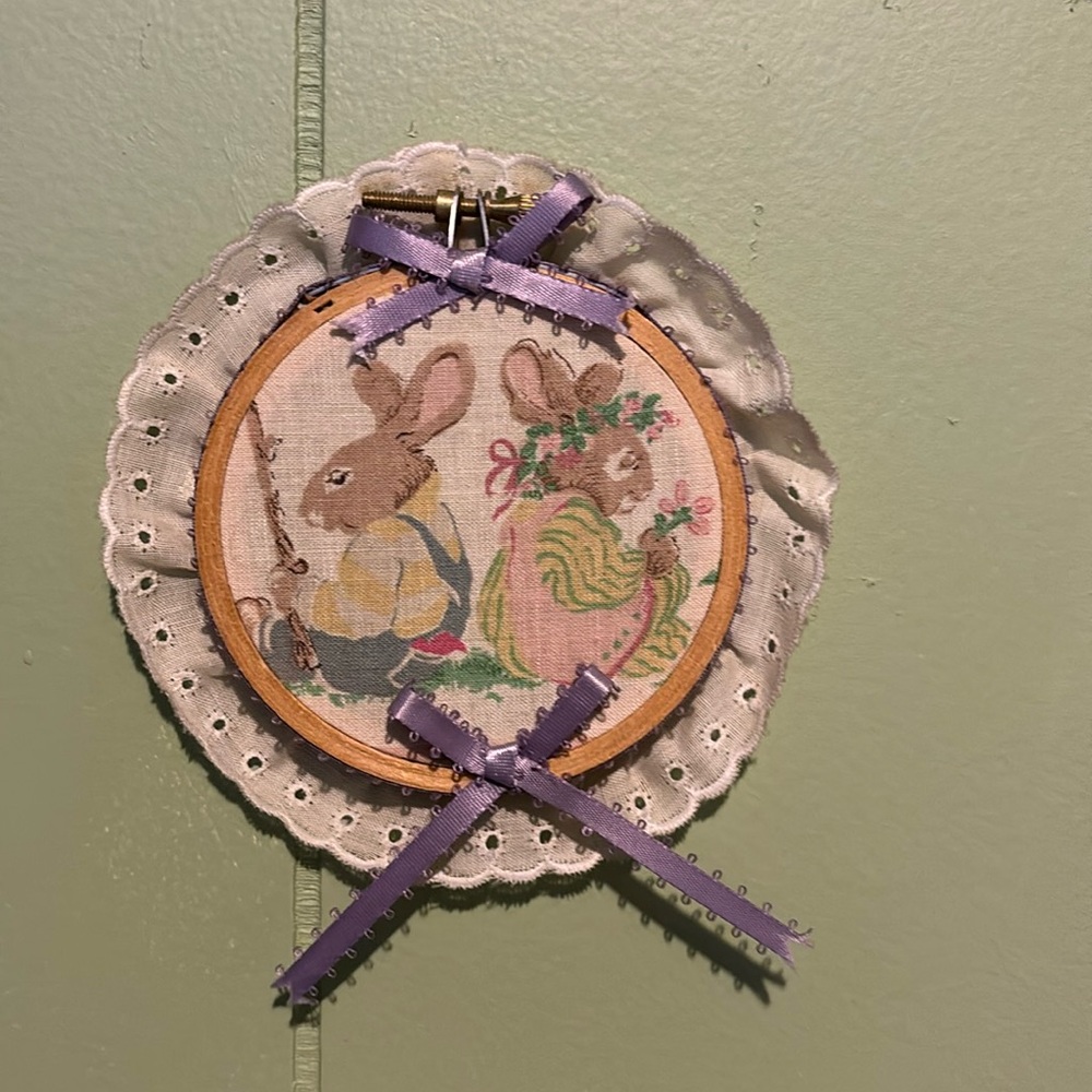 Adorable hoop decor